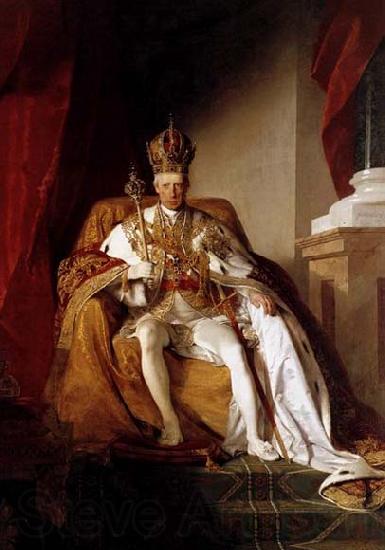 Friedrich von Amerling Emperor Franz I of Austria in his Coronation Robes